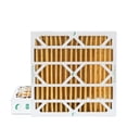 thumbnail image 1 of 2 Pack of 20x20x4 MERV 11 Pleated 4" Inch Air Filters by Glasfloss. Actual Size: 19-1/2 x 19-1/2 x 3-3/4, 1 of 6
