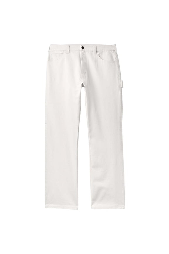 2-Pack of 30W X 34L Dickies A861G0WH3034 White Painter’s Pants Men’s Relaxed Fit, Cotton