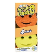 2 Pack of 4 SpongesScrub Daddy Colors Non-Scratch Cleaning Sponges