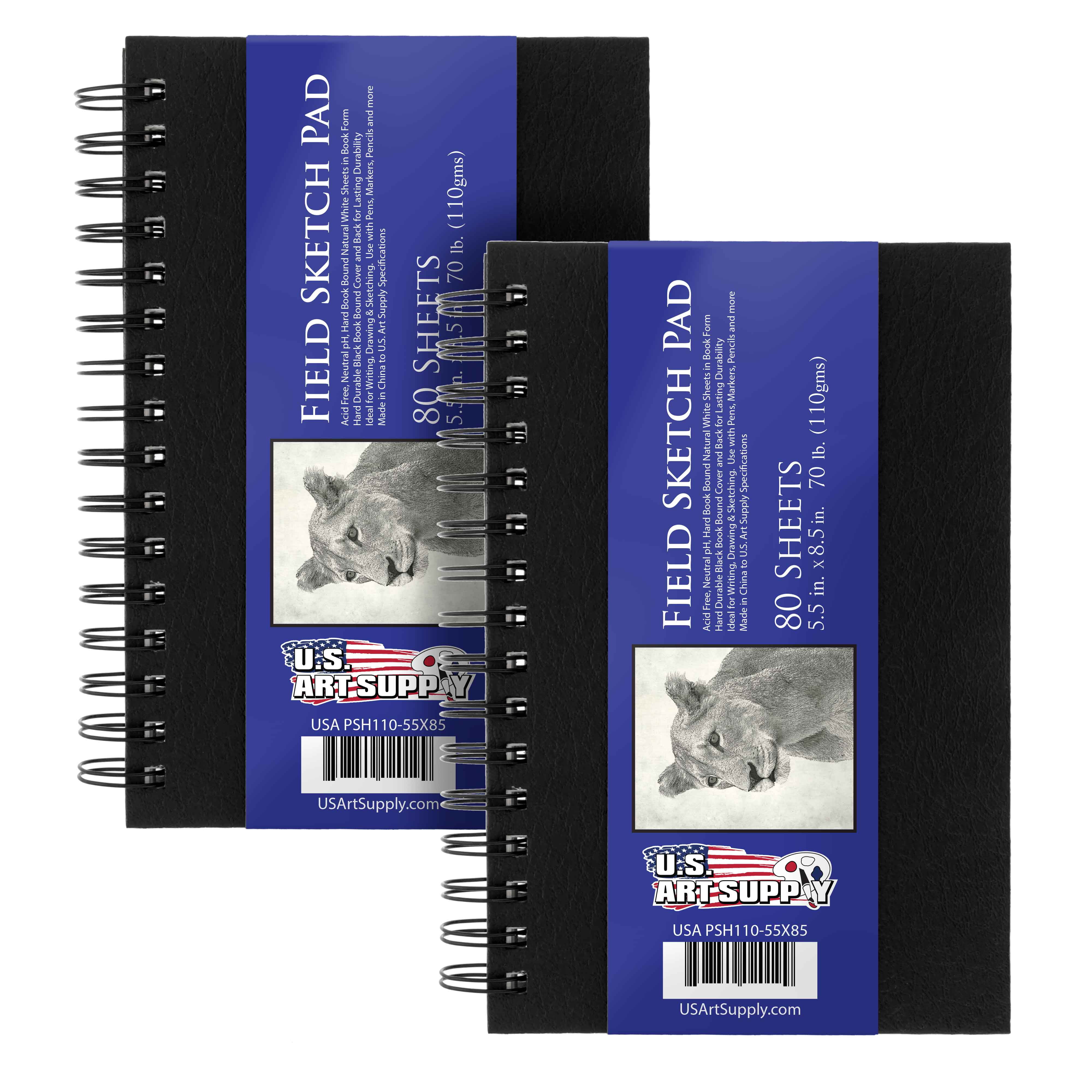 Daler-Rowney Simply Hardbound Sketchbook, Black Cover, Sketch Paper, 4 x  6, 110 Sheets 
