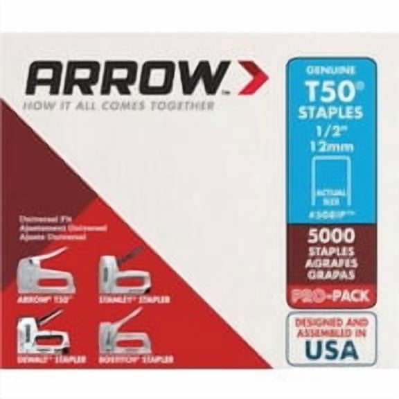 Arrow Fastener Arrow T50 Heavy-Duty Staple, Case of 2
