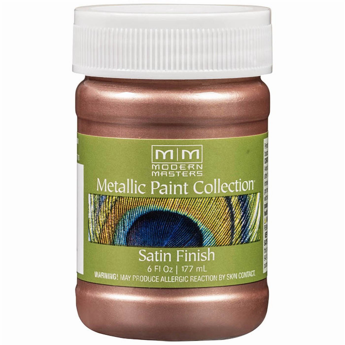 2-Pack of 6 oz Modern Masters ME79006 Rose Gold Metallic Paint Collection Water-Based Decorative Metallic Paint