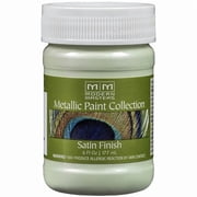 2-Pack of 6 oz Modern Masters ME79306 Cool Mint Metallic Paint Collection Water-Based Decorative Metallic Paint