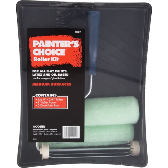 2-Pack of 9” Wooster R975 Painter’s Choice Roller Tray Kit, 4 Piece