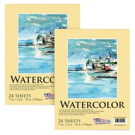 WATERCOLOR PAD STRATHMORE 12X12 INCH 12 SHEETS140LB-300GM TAPE 298-112
