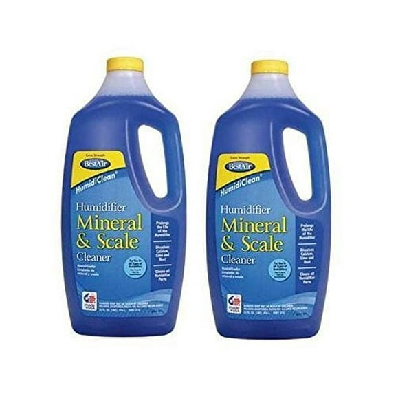 2 Pack of BESTAIR PRO 1C Humidifier Mineral & Scale Cleaner, 32 oz