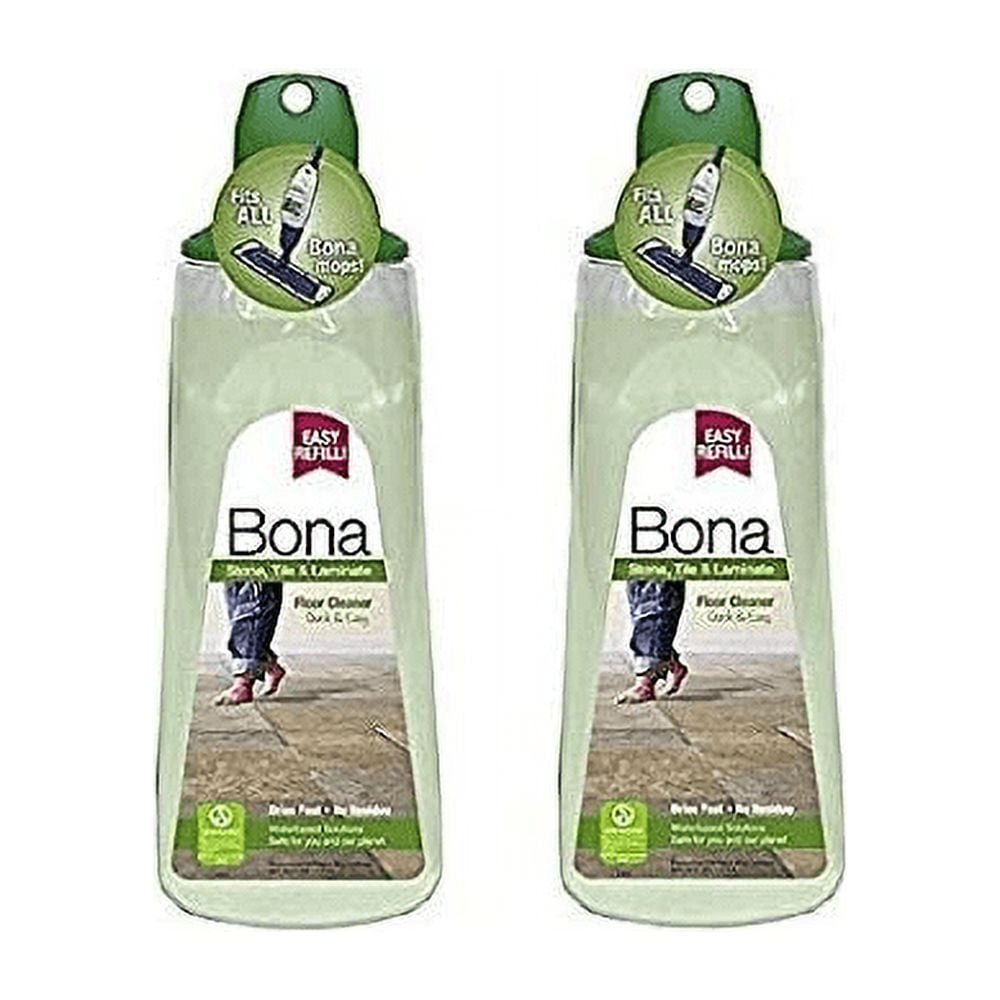 Bona 2 Pack Stone, Tile & Laminate Floor Cleaner Refill Cartridge, 34