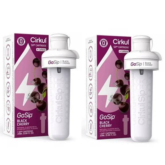 2 Pack of Cirkul GoSip Black Cherry Flavor Cartridge