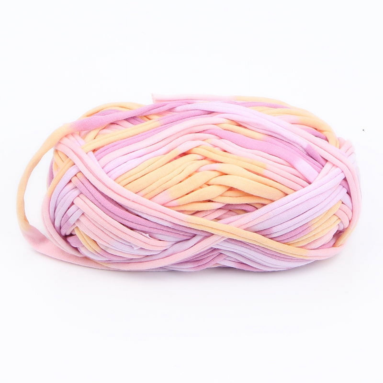 Tshirt Yarn for Crocheting, Colorful DIY T Yarn, Fabric Spaghetti Yarn, Craft Material DIY Crochet Yarn, Chunky Knit Basket, Mask Ear Ties Yarn 5-7