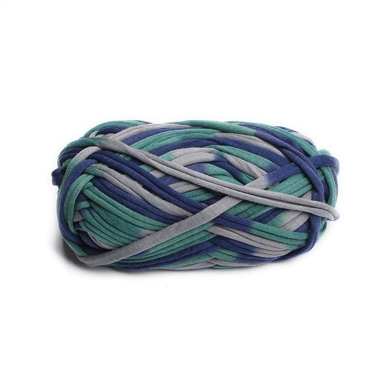2 Pack of Colorful Knitting Yarn Fabric Crochet Cloth T-Shirt Yarn for DIY  Knitted Fabric Art Basket Bag 200g(8#) 