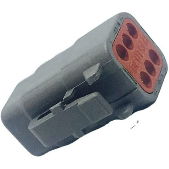 2 Pack of DTM06-6S Deutsch Automotive Connectors 6P SZ 20 Grey DTM Plug