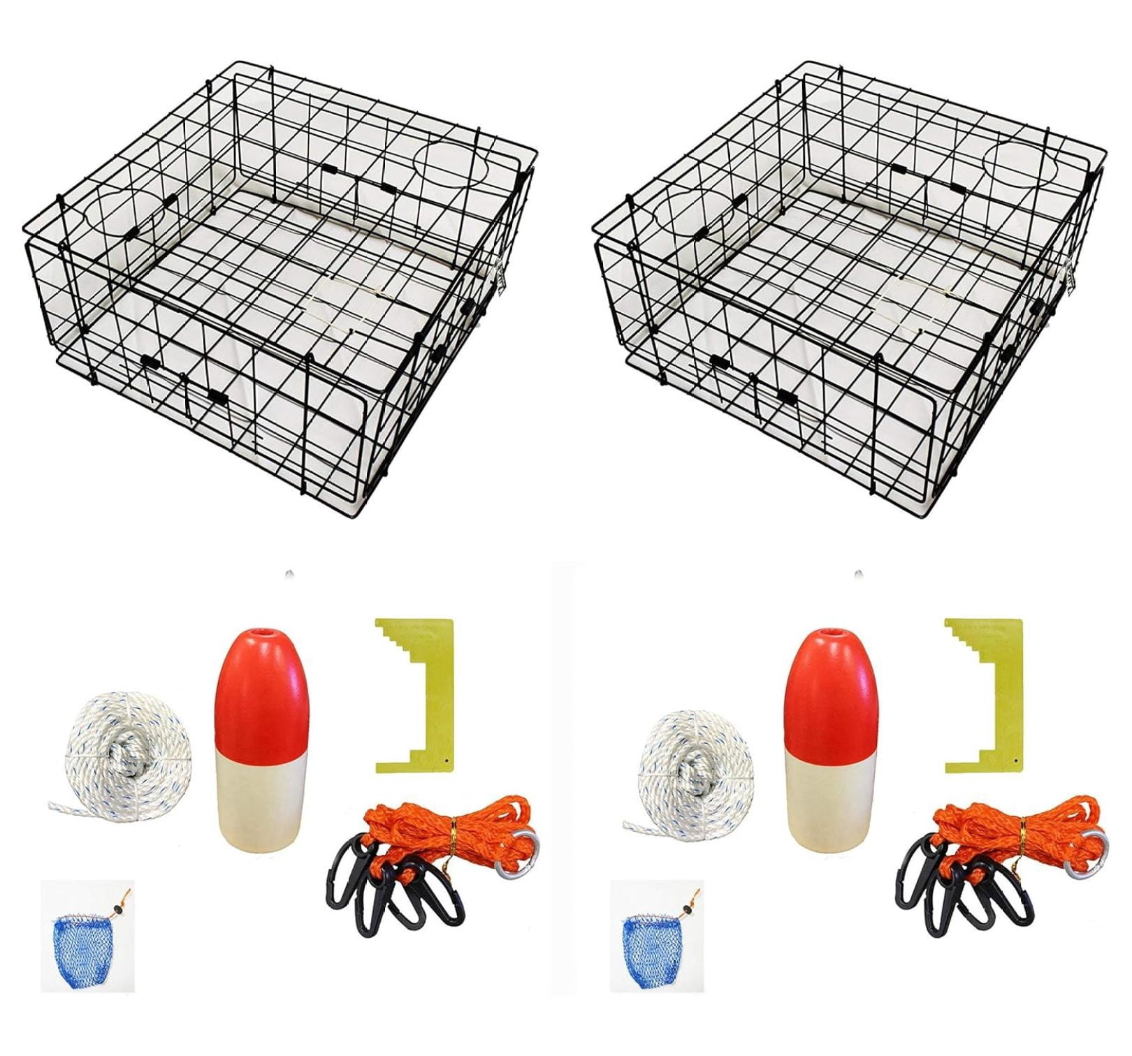 Orange 12 Pack 12 Pack Orange Crab Pot Cull Rings - USA Made Size 2-5/16 Inch Crab Trap Rings Crab Pot Rings