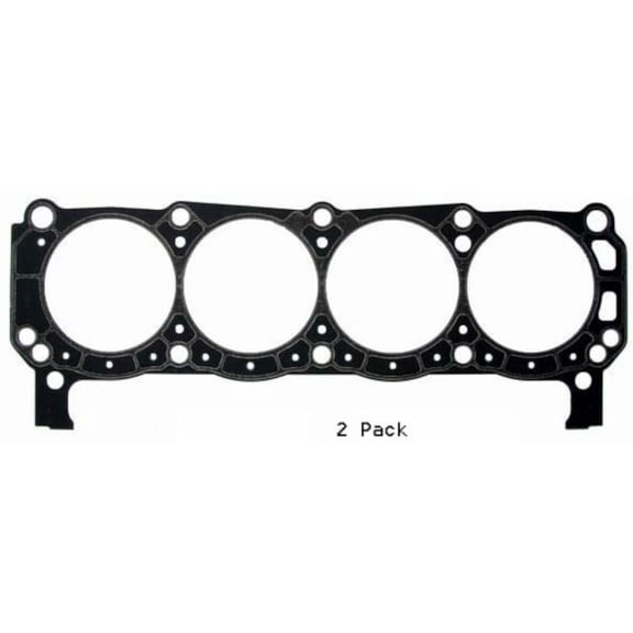 2 Pack of Heavy Duty Cylinder Head Gaskets | Compatible with various 62-95 Ford 260/289/302/351 V8