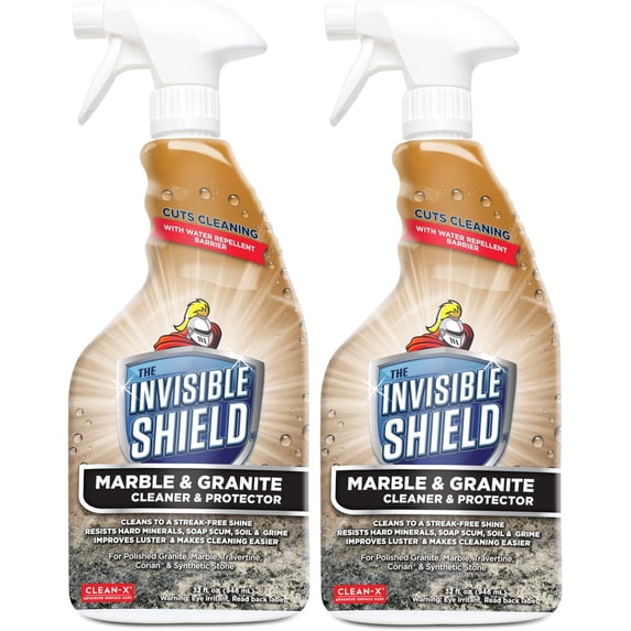 --2 Pack of Hydrogen Peroxide Containing隐形护盾 Marble and Granite Cleaner and Protector – 32 Fluid Ounces