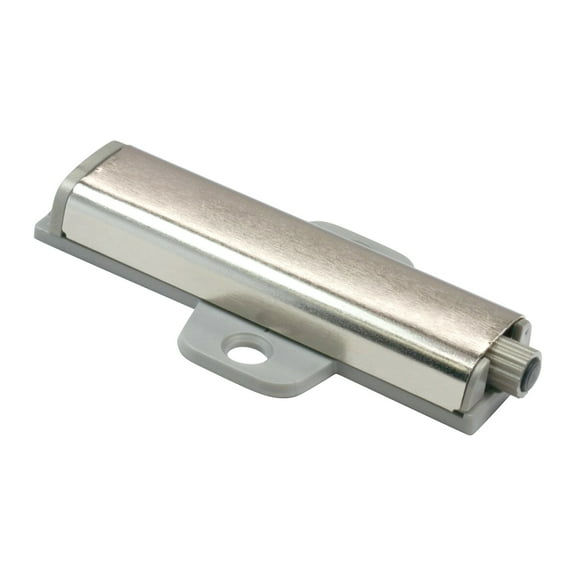 2 Pack of Rok Hardware Slim Brushed Nickel Drawer Cabinet Door Cross Push Touch Latch