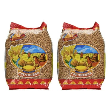 2 Pack of Russkoe Pole Buckwheat Groats, 30.8 oz/each