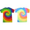 thumbnail image 1 of 2 Pack of Tie Dye Style T-Shirts for Men and Women - Fun, Multi Color Tops, 1 of 4