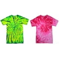 thumbnail image 1 of 2 Pack of Tie Dye Style T-Shirts for Men and Women - Fun, Multi Color Tops, 1 of 4
