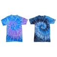 thumbnail image 1 of 2 Pack of Tie Dye Style T-Shirts for Men and Women - Fun, Multi Color Tops, 1 of 4