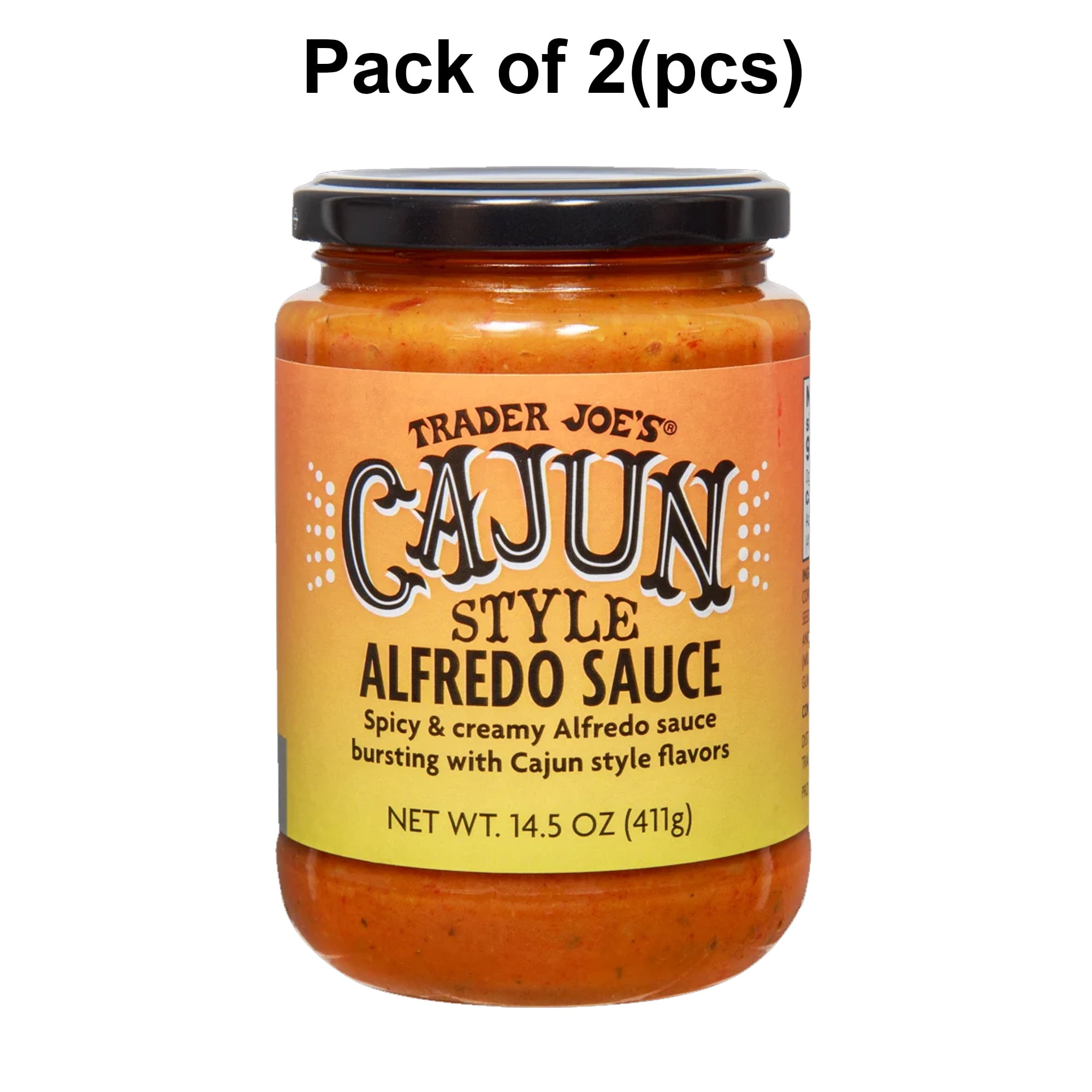 2 Pack of Trader Joe’s Cajun Alfredo Pasta Sauce a Flavorful Texan