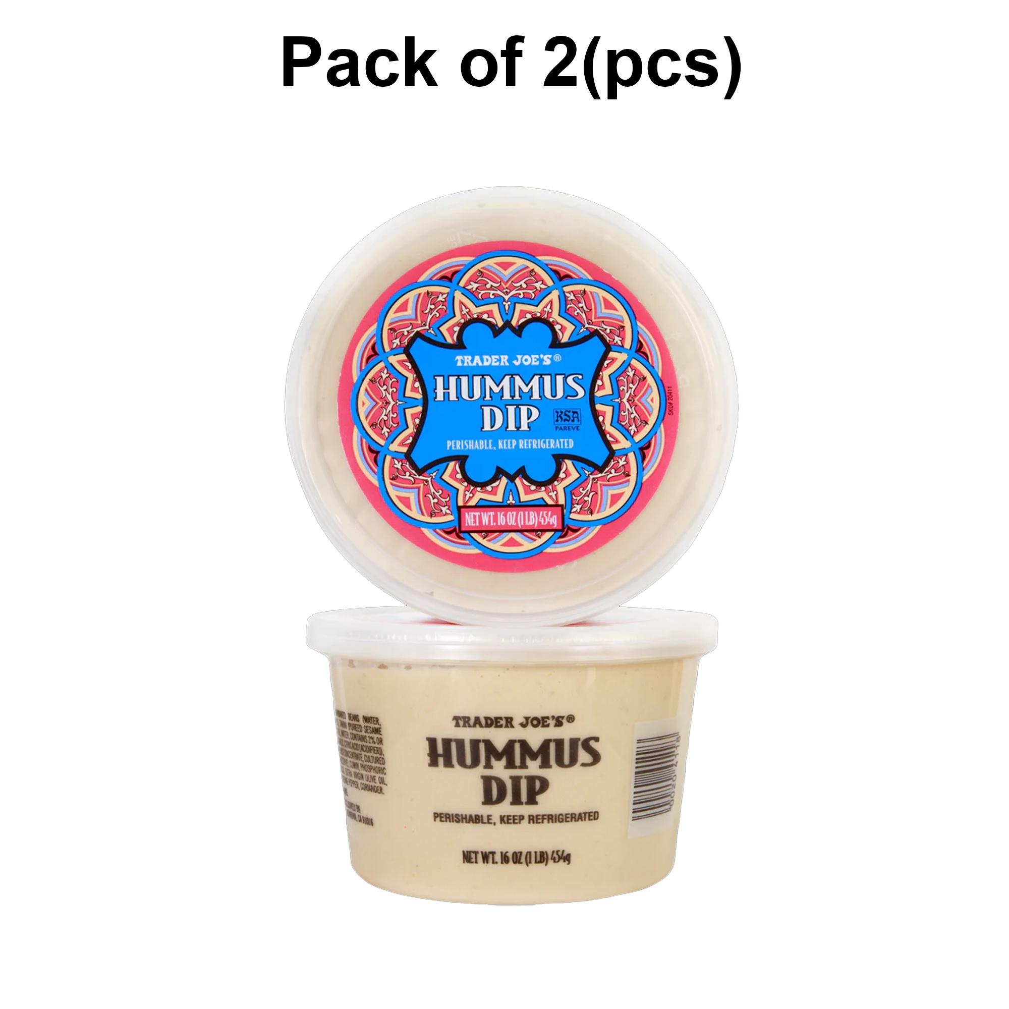 2 Pack of Trader Joe’s Hummus Dip Delicious and Affordable Snack 16