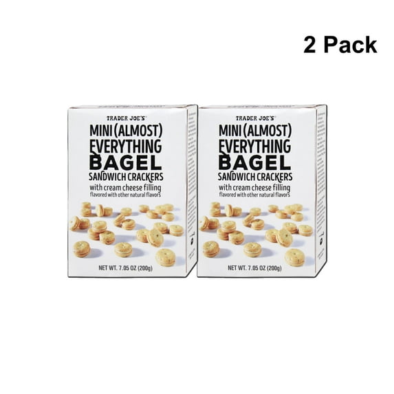 2 Pack of Trader Joe’s Mini Bagel Sandwich Crackers| 9 Oz