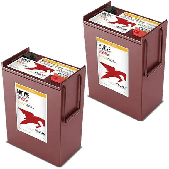 2 Pack of Trojan L16-AES 6V Superior Deep Cycling VRLA AGM Batteries