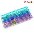 thumbnail image 1 of 2 Pack of Weekly Pill Organizer Twice a Day 7 days AM PM Organizer Case Medicine Storage, 1 of 5