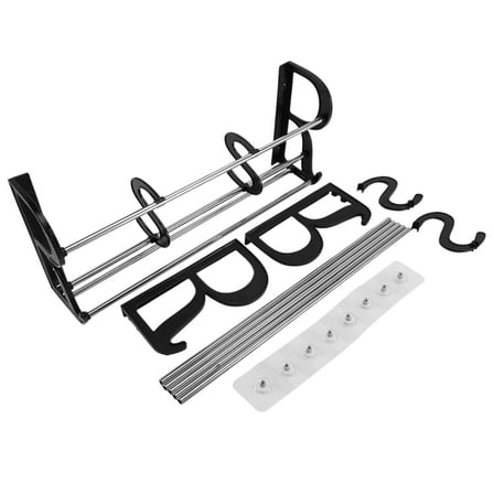 2-Pack over the Door Shoe Rack, Wall Hanging Door Shoe Rack Organizer, Adhesive with S-Shape