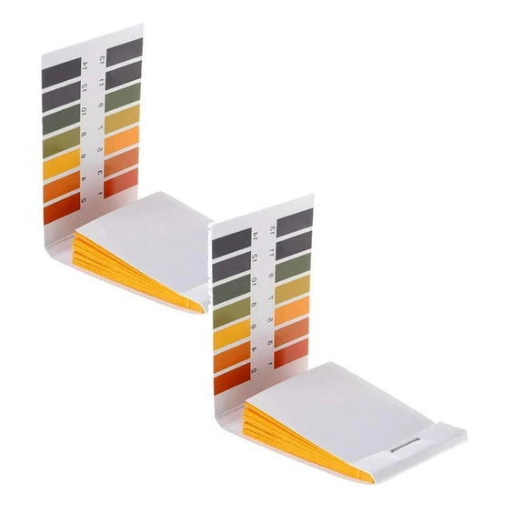 2 Pack pH Test Strips, 160 Strips pH 1-14 Universal Litmus Test Paper, Sealed Pack pH Test Strips for Soap Making Testing, Water, Saliva, Urine, Soil Testing, Pet Food, Diet pH Monitoring, 2.95 Inch