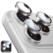 MAGIC JOHN 2 Pack Camera Lens Protector for iPhone 17 Pro Max/17 Pro 9H Aerospace Tempered Glass, Ultra HD,Metal Individual Ring