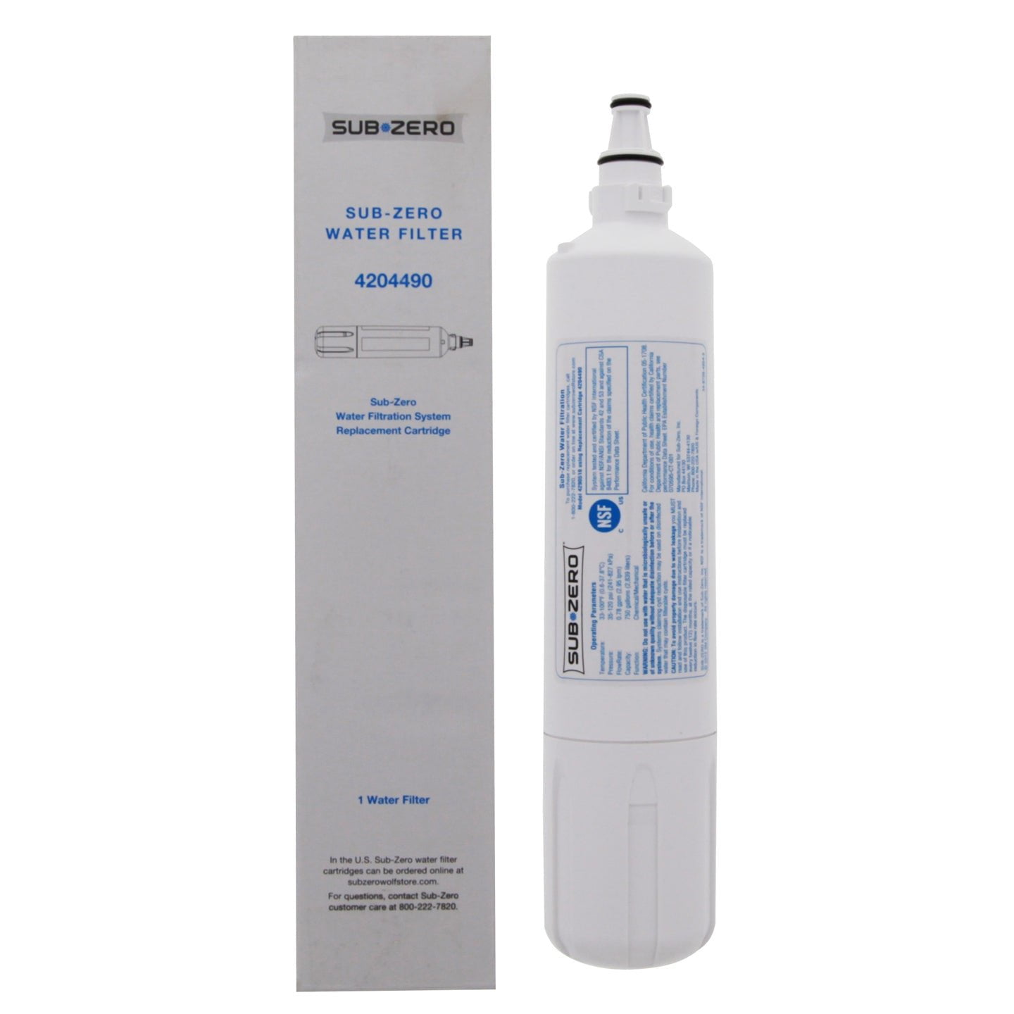 Sub-Zero White Refrigerator Water Filter Replacement Cartridge, 2 Pack