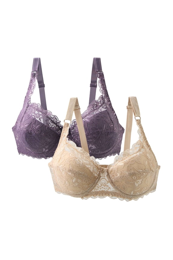 2 Pack wireless Side Support Bra Back Support Bra No Underwire Back Bra Solid Color Back Bra Full Coverage Wireless Bra Wireless Side Support Bra Posture Corrector Bra for Women Sleep Bra Low Back Br