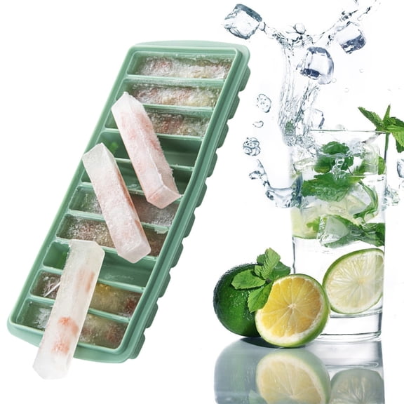 2-Panel Silicone Tray with Lid for Homemade Ice Cubes Kitchen Dining and Bar – Practical Ice Making Solution for Freezing Storage and Quick