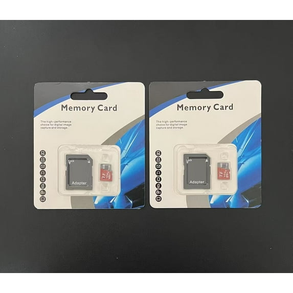 2 Pack x 1 TB Micro SD Memory Card with Adapter, SD Memory Card Compatible with Electronics, Universal Type Memory Card
