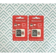 2 Pack x 1 TB Universal SD Micro TF Memory Card with Adapter, Universal Compatible with Electronic, Work for Tablets, Smartphones, Drone, Camera, Security Camera, GPS, etc