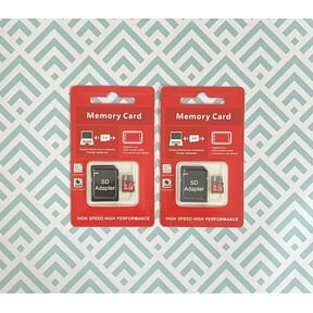 2 Pack x 1 TB Universal SD Micro TF Memory Card with Adapter, Universal Compatible with Electronic, Work for Tablets, Smartphones, Drone, Camera, Security Camera, GPS, etc