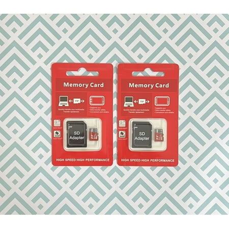 2 Pack x 1 TB Universal SD Micro TF Memory Card with Adapter, Universal Compatible with Electronic, Work for Tablets, Smartphones, Drone, Camera, Security Camera, GPS, etc