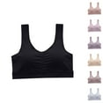 thumbnail image 1 of 2 Pack ylioge XL-4X Plus Size Bras for Older Women Wireless Push Up Bralettes Lightweight Stretchy Pullover Breathable Full-Coverage Support Underwear Bra, 1 of 8