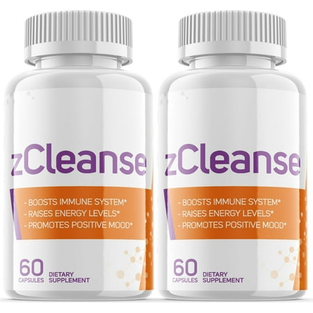 (2 Pack) zCleanse - Dietary Supplement for Joints, Focus, Memory, Clarity, Energy, Improved Sleep, Calm and Relax Mind - Advanced Formula for Overall Wellness - 120 Capsules