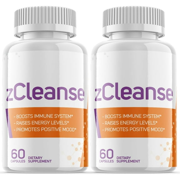 (2 Pack) zCleanse - Dietary Supplement for Joints, Focus, Memory, Clarity, Energy, Improved Sleep, Calm and Relax Mind - Advanced Formula for Overall Wellness - 120 Capsules