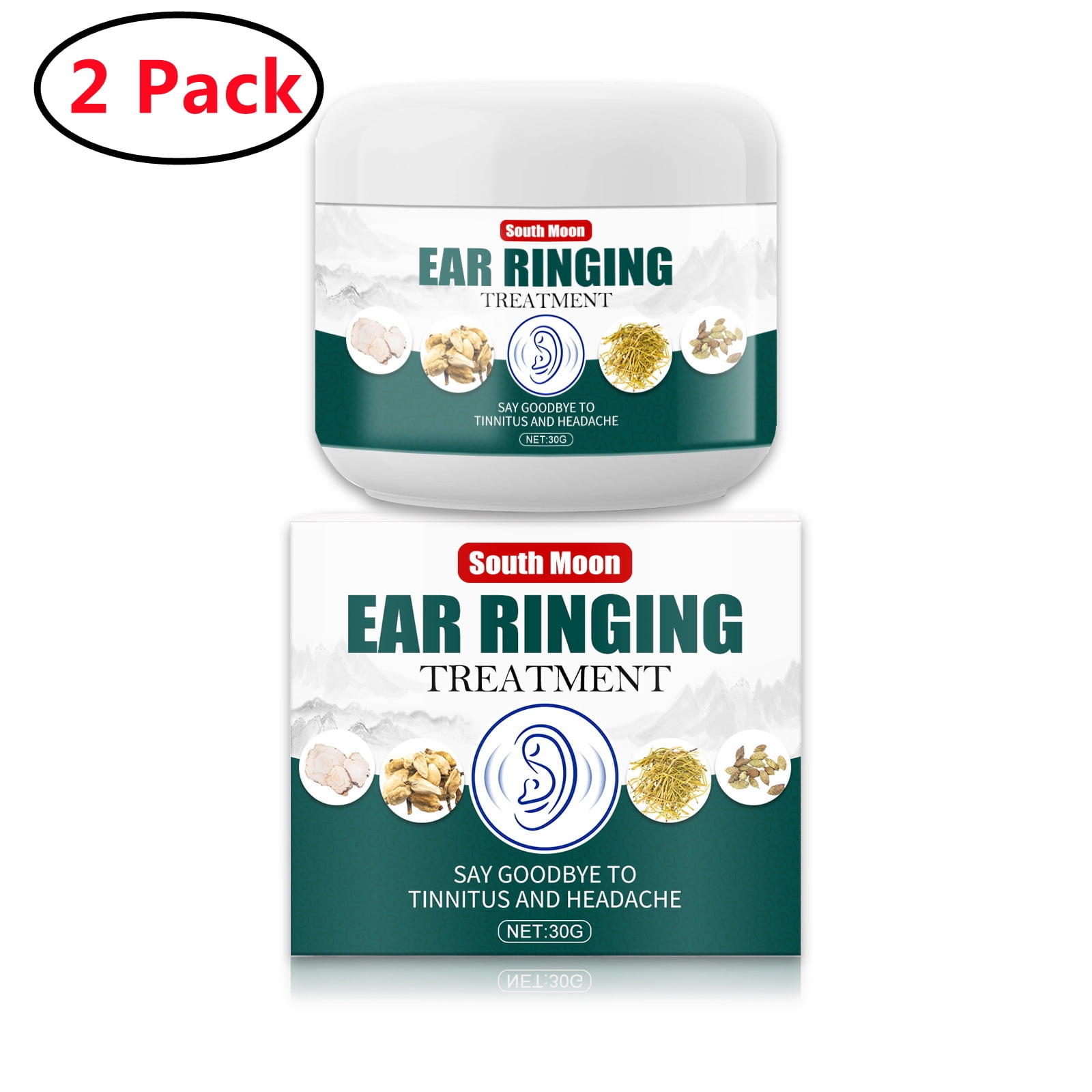 2 PackEar Cream For Tinnitus Deafness Sore Chinese Herbal Medicine Acute Otitis Drops Health