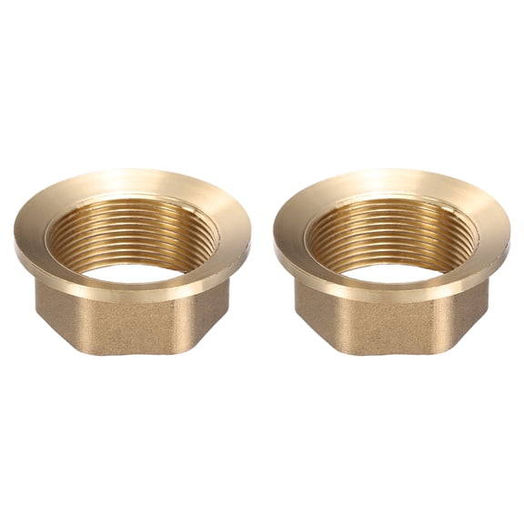 2 PackFaucet Nut Fixed Base, ID 1.18" x H 0.67" Copper Fixing Nut Tap Fastener, Fixed Faucet Assembly for Kitchen and Bathroom