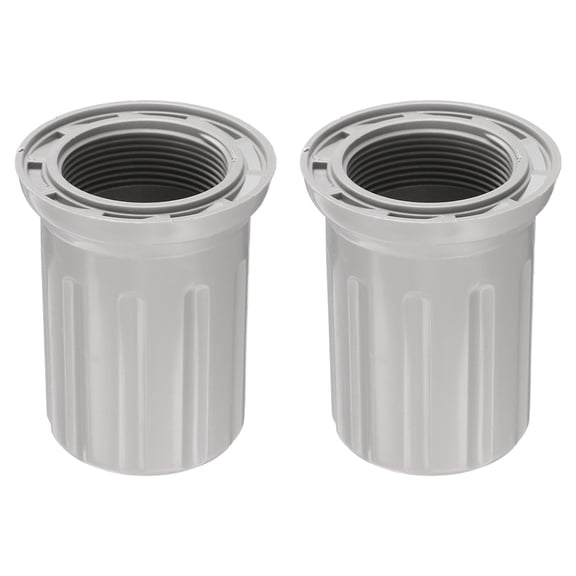 2 PackFaucet Nut Fixed Base, ID 1.18" x H 2.32" Plastic Fixing Nut Tap Fastener, Fixed Faucet Assembly for Kitchen and Bathroom, Gray