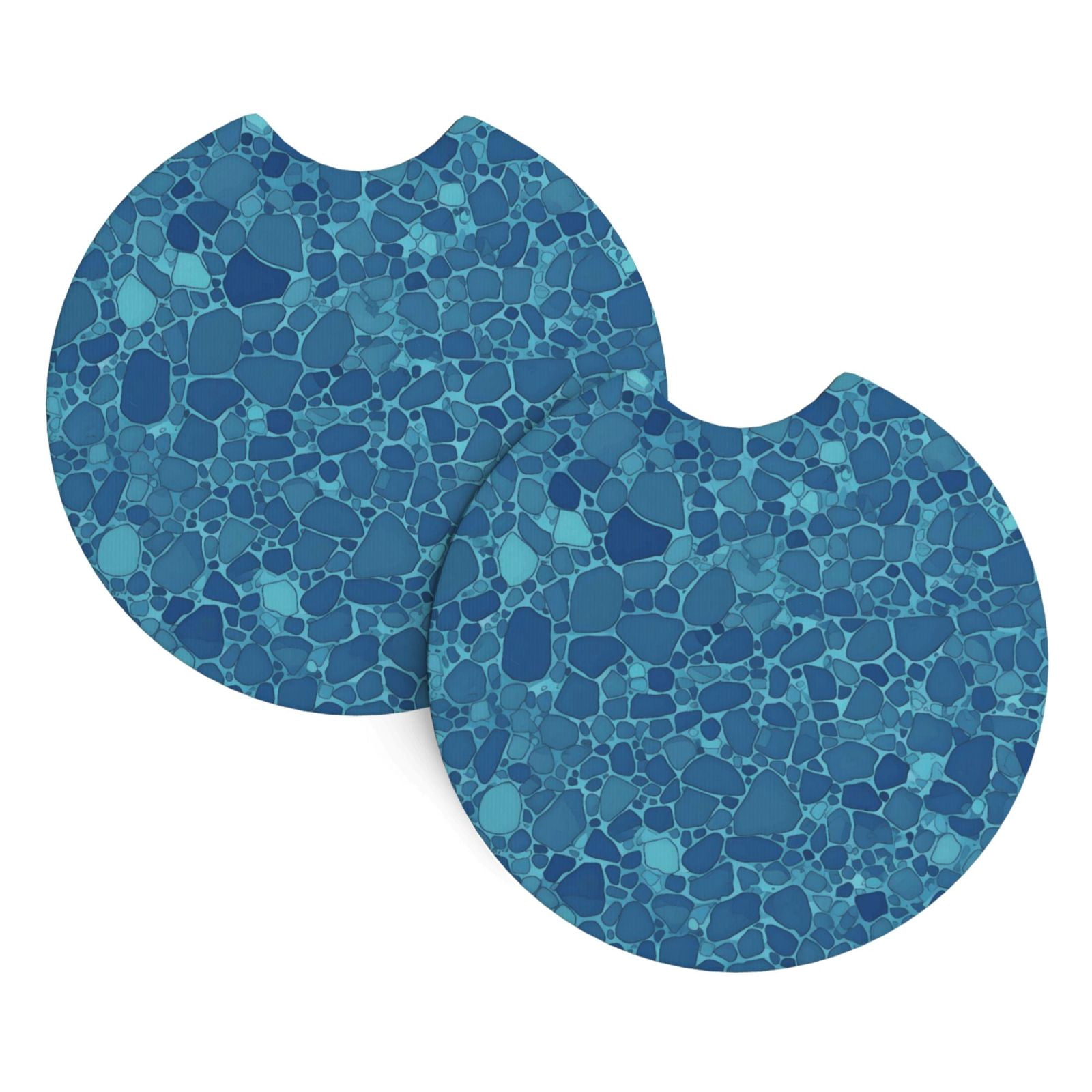 2 Package Car Coasters Drink Absorbable Rubber Base Cup Holder Coasters ...