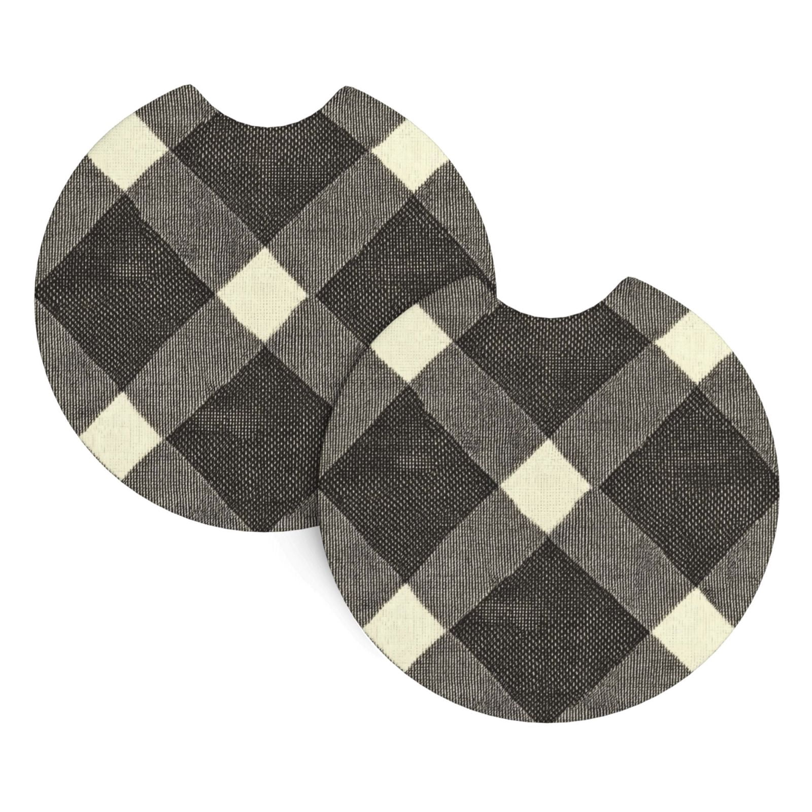2 Package Car Coasters Drink Absorbable Rubber Base Cup Holder Coasters ...