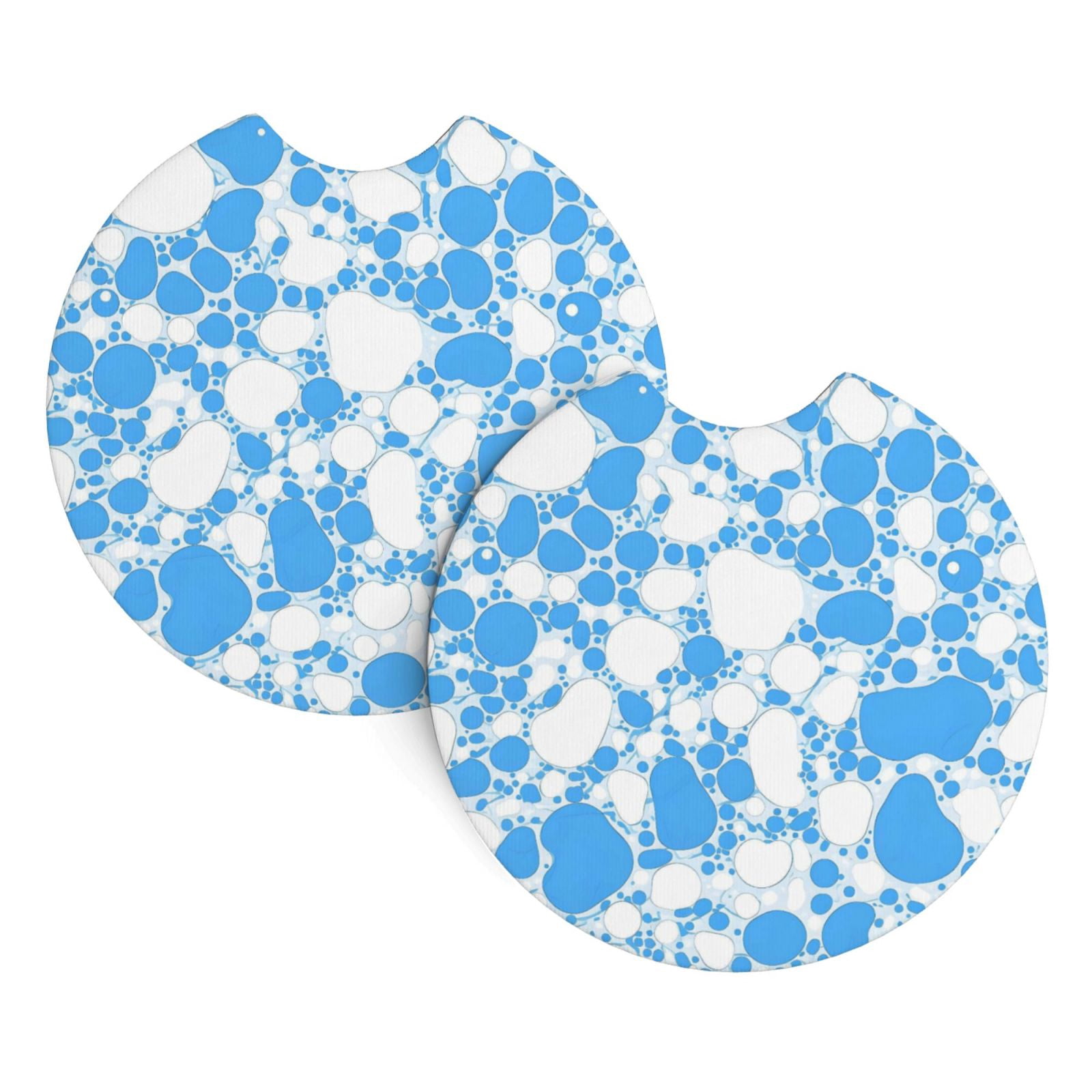 2 Package Car Coasters Drink Absorbable Rubber Base Cup Holder Coasters ...