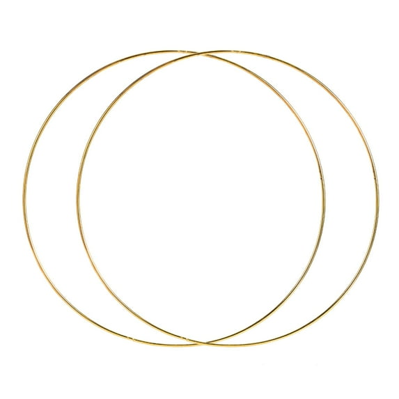 2 Packaging Large Floral Metal Rings for DIY Wedding Decor, And Macrame Wall Hanging - 45cm