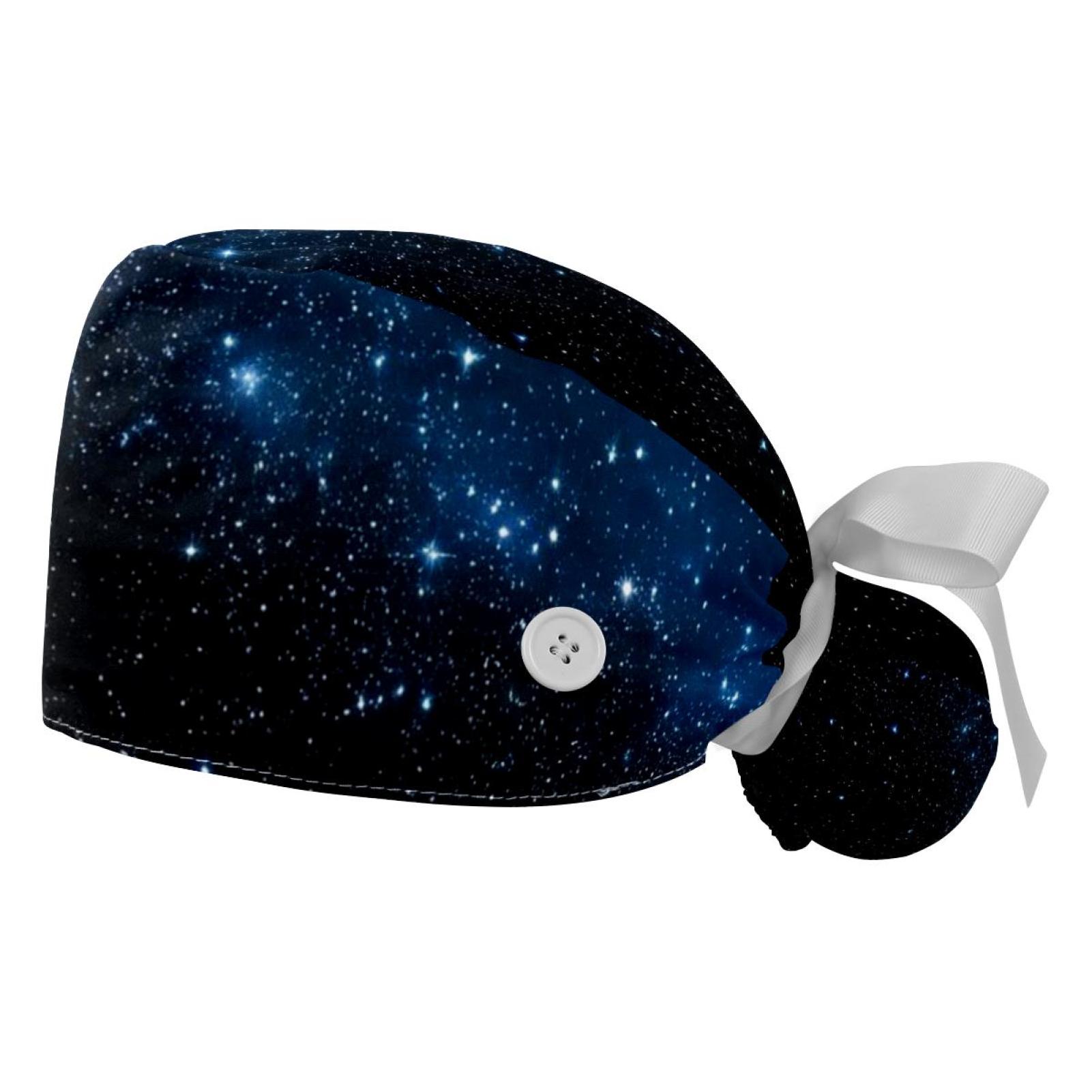 2 Packed，Nebula space star,Scrub caps women,Womens scrub cap,Scrub caps