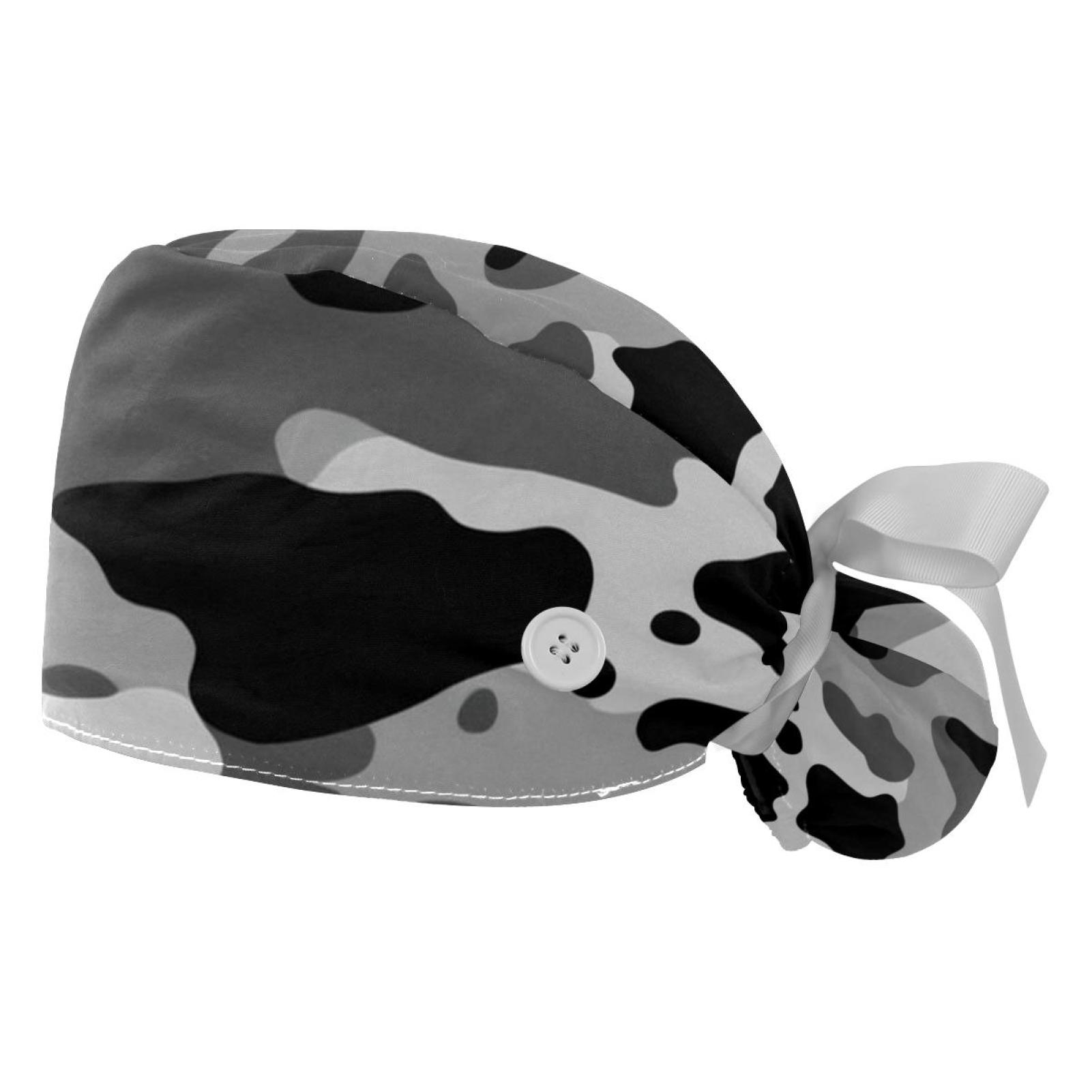 2 Packed，Pattern camouflage,Scrub caps women,Men's scrub cap,Nursing